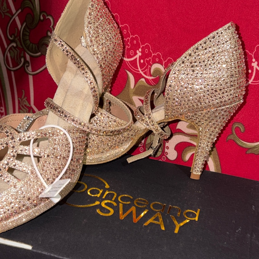 Rose Gold Dancing Heels